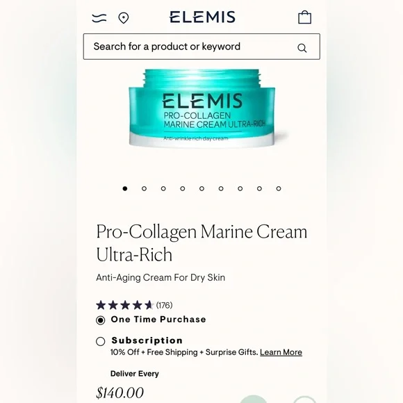 NIB Elemis Pro-Collagen Marine Cream Ultra-Rich Anti-Aging Cream Dry Skin 50ml - Picture 3 of 3